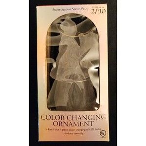 Color Changing Santa Ornament with LED Bulbs